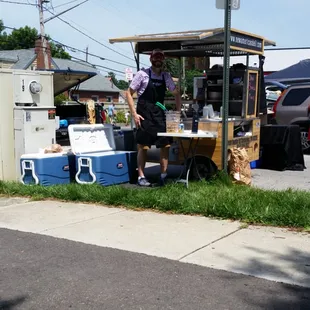 Excellent breakfast sandwiches had at Clintonville Farmers Market! Could make this a tradition!