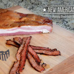 bacon on a cutting board