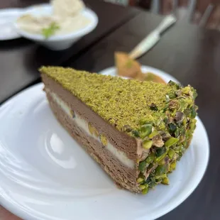 pistachio chocolate mousse cake @hungrytrish
