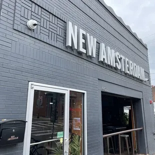 the front of the restaurant