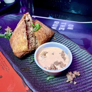 Cheeseburger Egg Rolls
