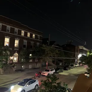 outside
