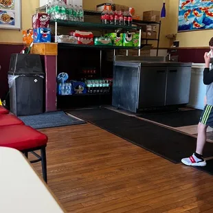 Inside of this classy place