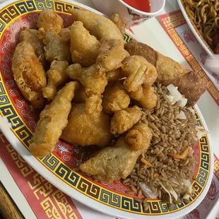 chicken wings and fried chicken