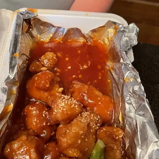 Watery sesame chicken yuk