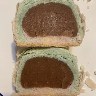 Rainbow Taro pastry (inside)