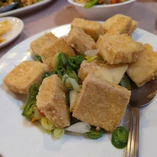 Spicy salt tofu
