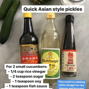 ingredients for a pickle salad