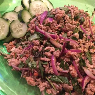 Pork Laab (yay! I'm happy)