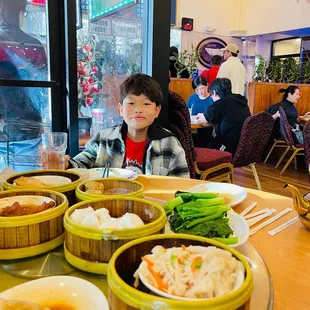 My boy loves dim sum.