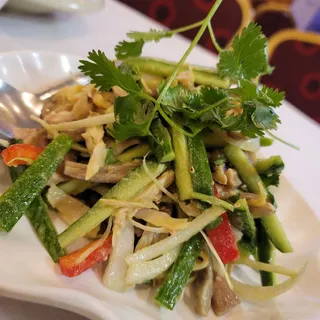 Pork Stomach and Chicken Salad Tossed with Wasabi