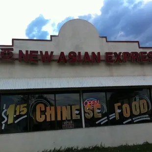 the front of the restaurant