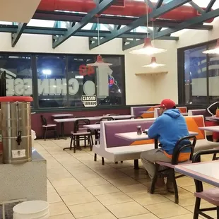 the inside of the restaurant