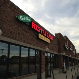 outside