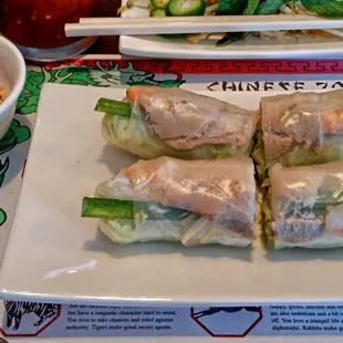 Summer rolls. . Excellent!