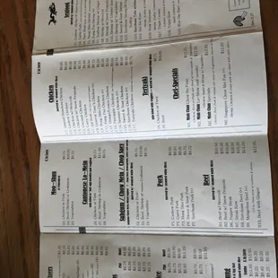 Menu for Minh Chau