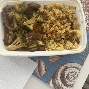Garlic Beef lunch special