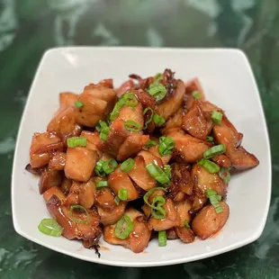 a plate of food on a table