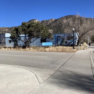 Outside