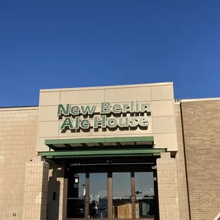 the front of the building