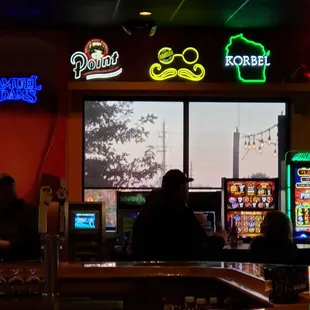 Bar space with games