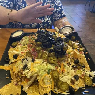 Extreme Nachos, Full Size, Beef and Chicken