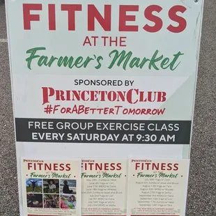 Fitness at the market!