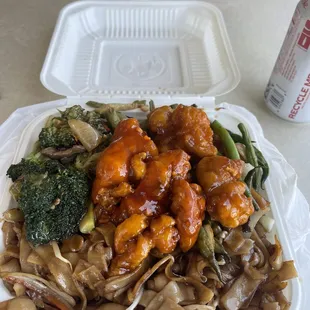a container of food