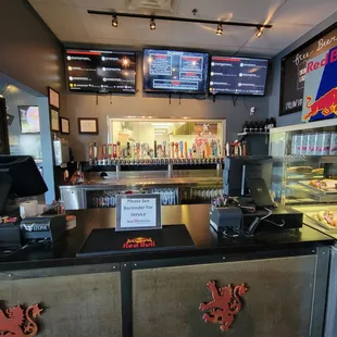 the interior of the restaurant