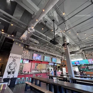 the inside of the restaurant