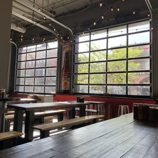 the interior of the restaurant