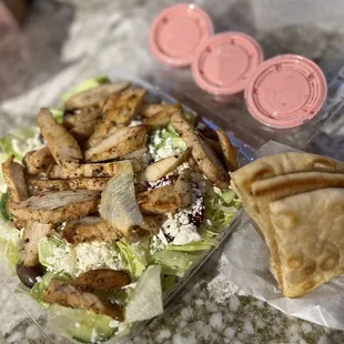 Chicken Greek salad