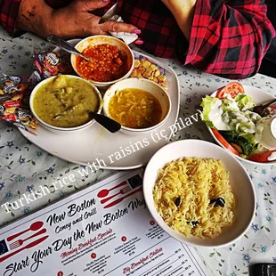 Turkish rice with raisins (iç pilav)