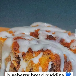blueberry bread pudding