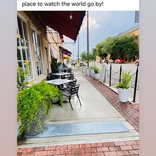 outside
