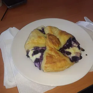 Blueberry and Cream Cheese Danish