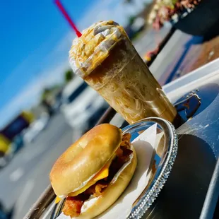 Bacon Egg and Cheese Breakfast Bagels So Good with Avocado!