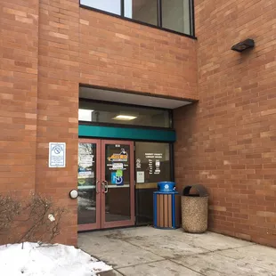 Use this door, more parking on side of center