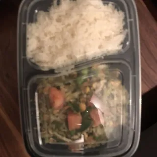 Tea Leaf Salad and Rice