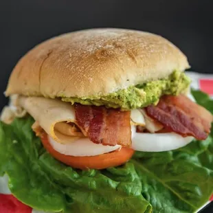 Spicy Crab Wrap -
Turkey, lettuce, tomato, avocado &amp; spicy mayo