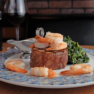 8oz Filet Mignon with Shrimps