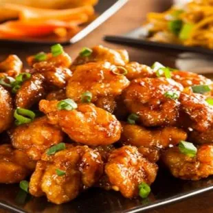 a plate of chicken