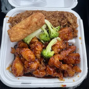 Sesame Chicken Fried Rice