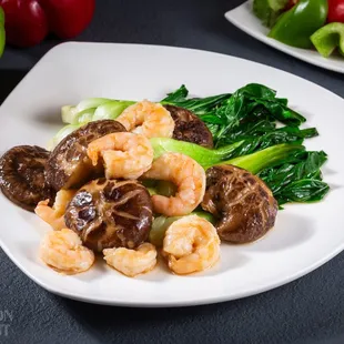 Shiitake Mushroom Prawns