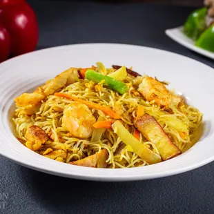 Singapore Style Stir Fried Vermicelli