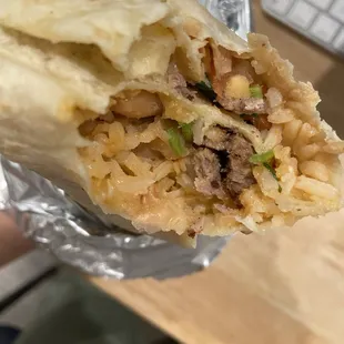 Carne asada Regular Burrito