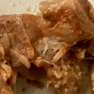 Bloody veiny gross chicken meat