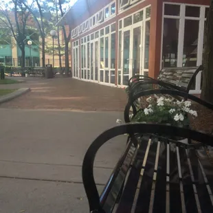 outside