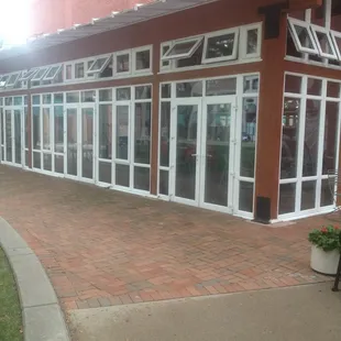 outside