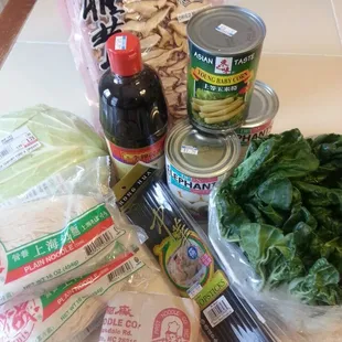 My haul: $24.25. See that giant bottle of Hoisin? $3.79